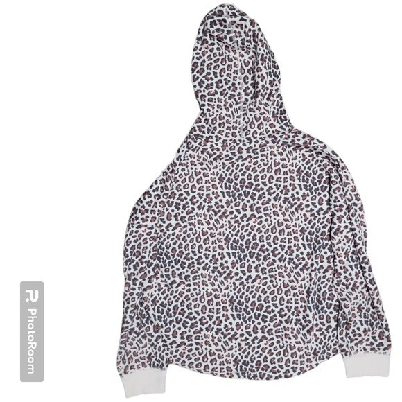 Victoria’s Secret Leopard Print Waffle Hooded Top - L - Picture 5 of 8
